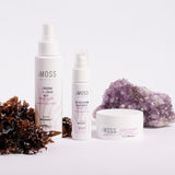Sea Moss Bundle - Energizing FACE+MOOD Mist, Sea Deep Cream Gel, Pressed Serum Concentrate