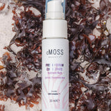 cmoss pressed serum concentrate over bed of irish sea moss